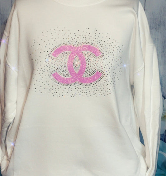 CC Pink Glitter Glam Sweatshirt