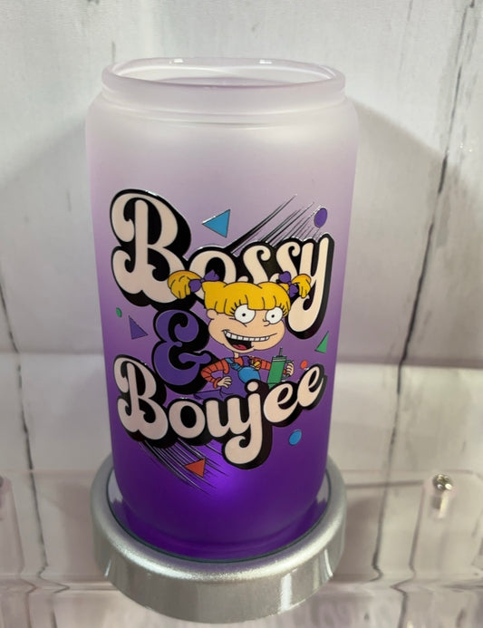 Bossy & Boujee 16oz Purple Ombre Cup