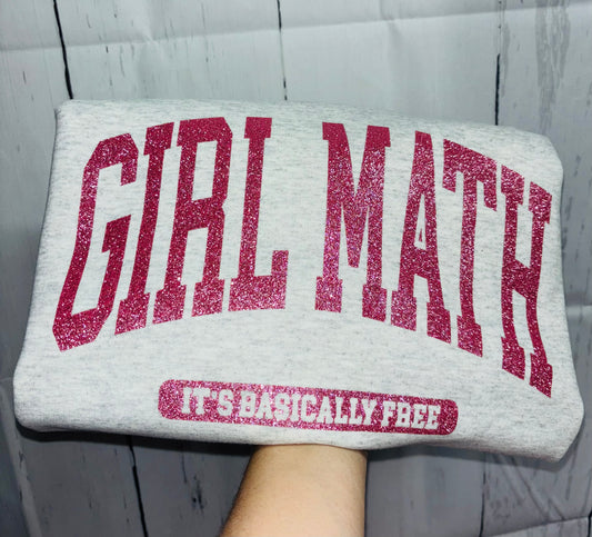 Girl math real GLITTER