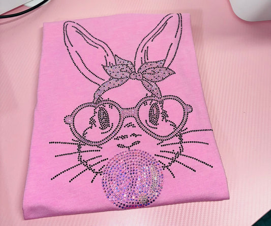 BUBBLE BUNNY GLITTER-GLAM TEE