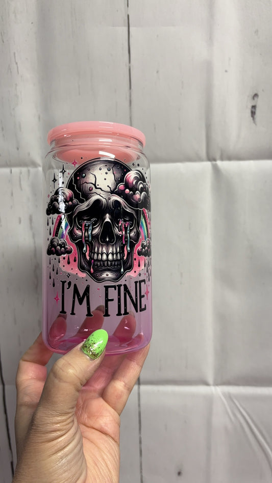 16oz PINK OMBRE IM FINE CUP