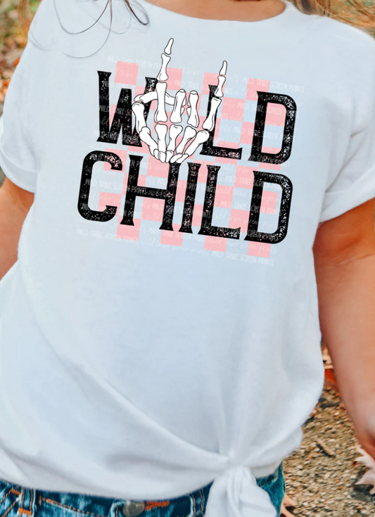 PINK WILD CHILD TEE YOUTH/TODDLER