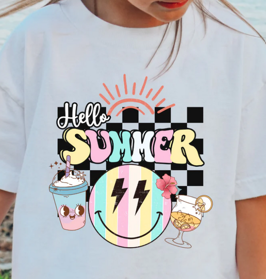 YOUTH/TODDLER Hello Summer - HEAT ACTIVATED TEE