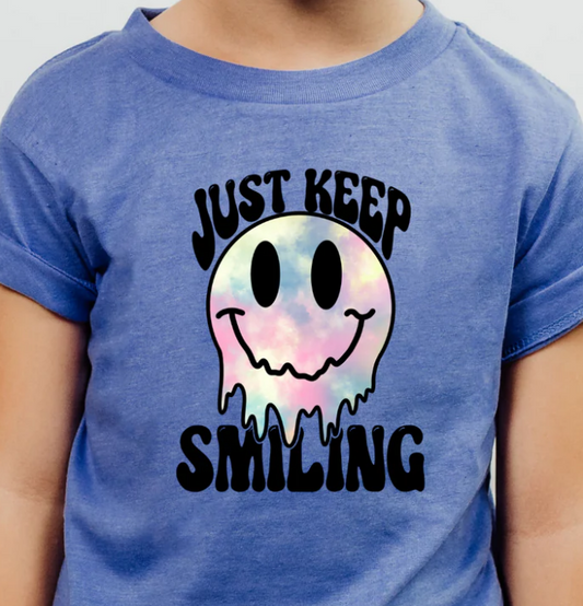 YOUTH/TODDLER JUST KEEP SMILING TEE