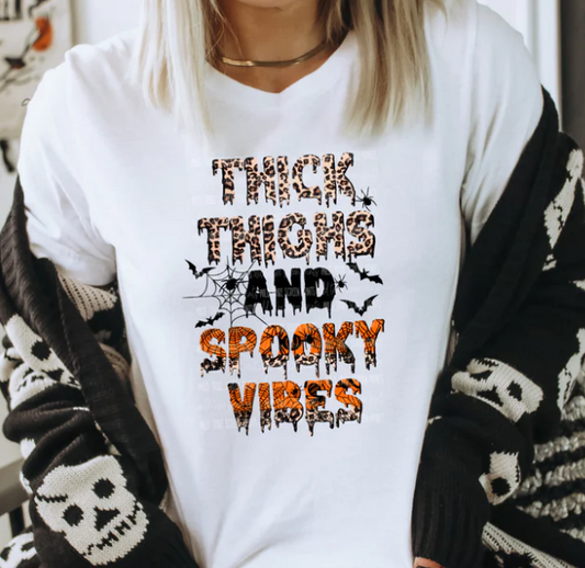 THICK THIGHS AND SPOOKY VIBES TEE