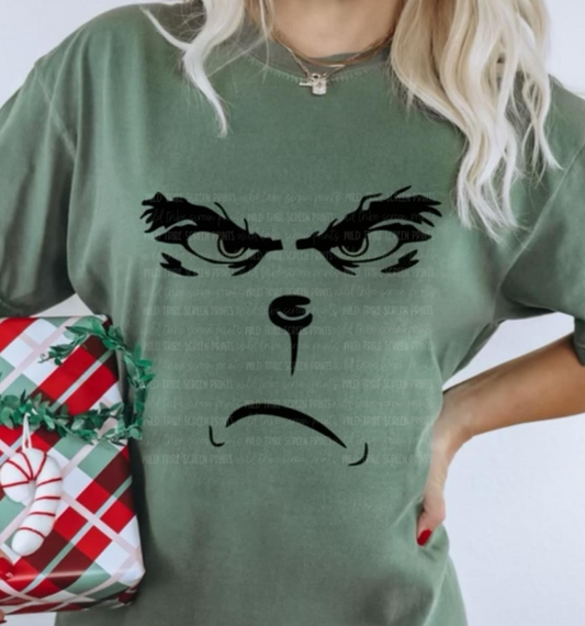 MEAN FACE GRINCH COMFORT COLORS CC TEE