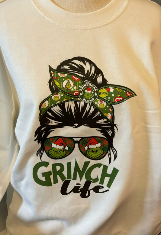 Grinch Life Bun Sweatshirt