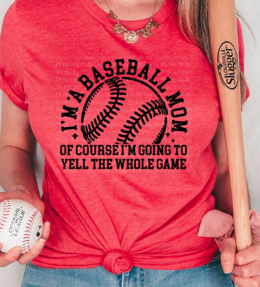 I'M A BASEBALL MOM TEE