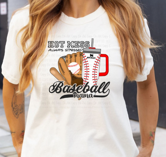 HOT MESS BASEBALL MAMA