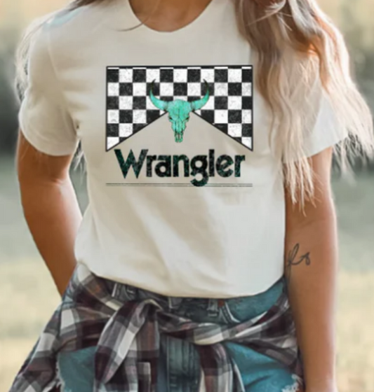 WRANGLER CHECKERED TEE