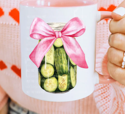 Pickles Pink Bow 16oz Cup