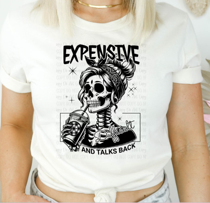 EXPENSIVE DIFFICULT TALKS BACK Tee