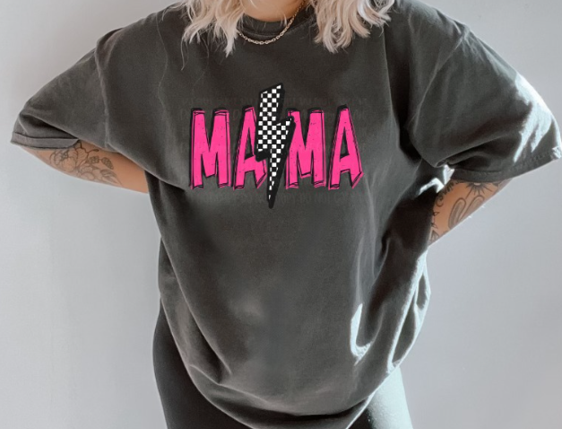 MAMA PINK BOLT CC TEE