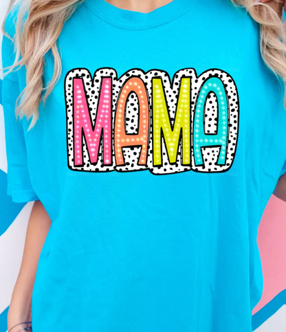 MAMA COLORFUL DOTS CC TEE