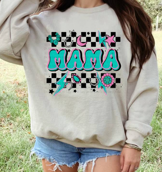 MAMA TURQUOISE SWEATSHIRT