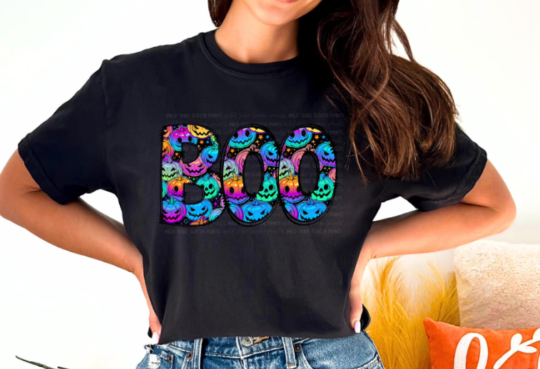 colorful Boo Tee