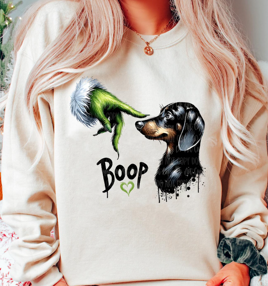 Santa puppy Boop Sweater