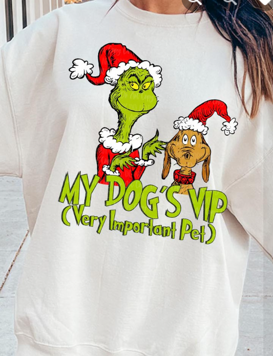 Front Back My Dogs Vip Sweater