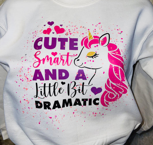 YOUTH/TODDLER/CUTE SMART AND A LITLLE BIT/CONFETTI/TEE