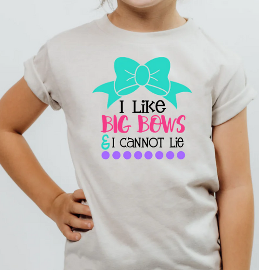 YOUTH/TODDLER I LIKE BIG BOWS TEE