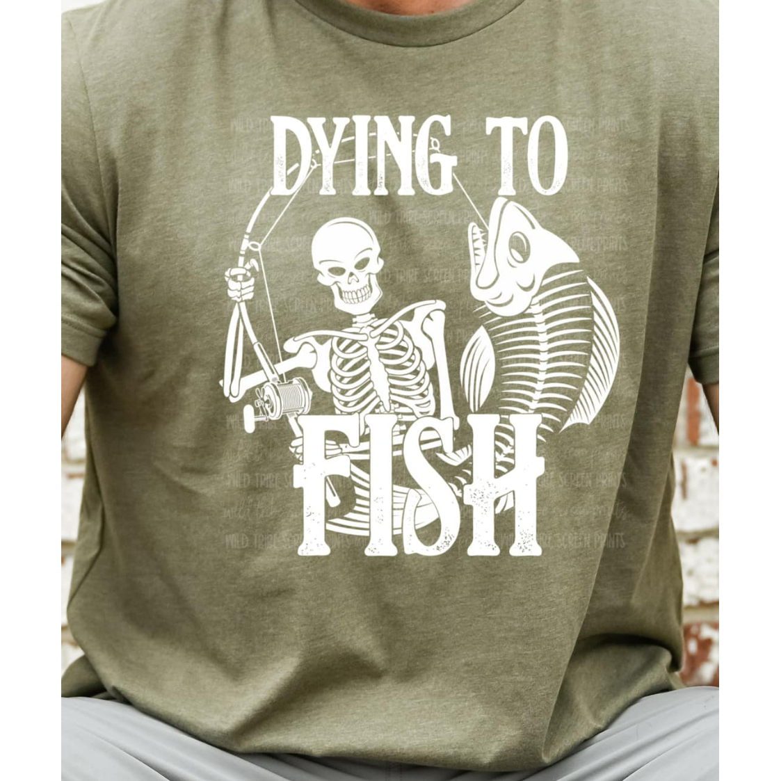 DYING TO FISH MENS TEE